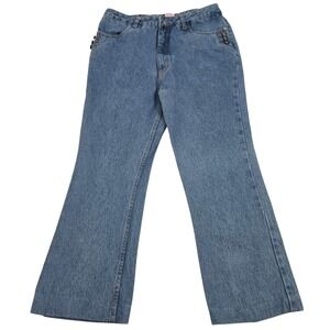 Vintage Watch LA Jeans Women Size 15-16 High Rise Made in‎ USA Blue Denim 90s
